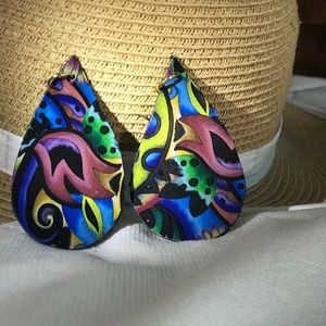 A set of leather earrings that will blow your mind